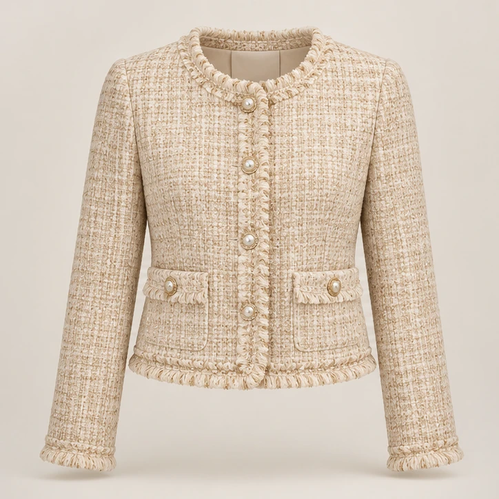 Cropped tweed jacket