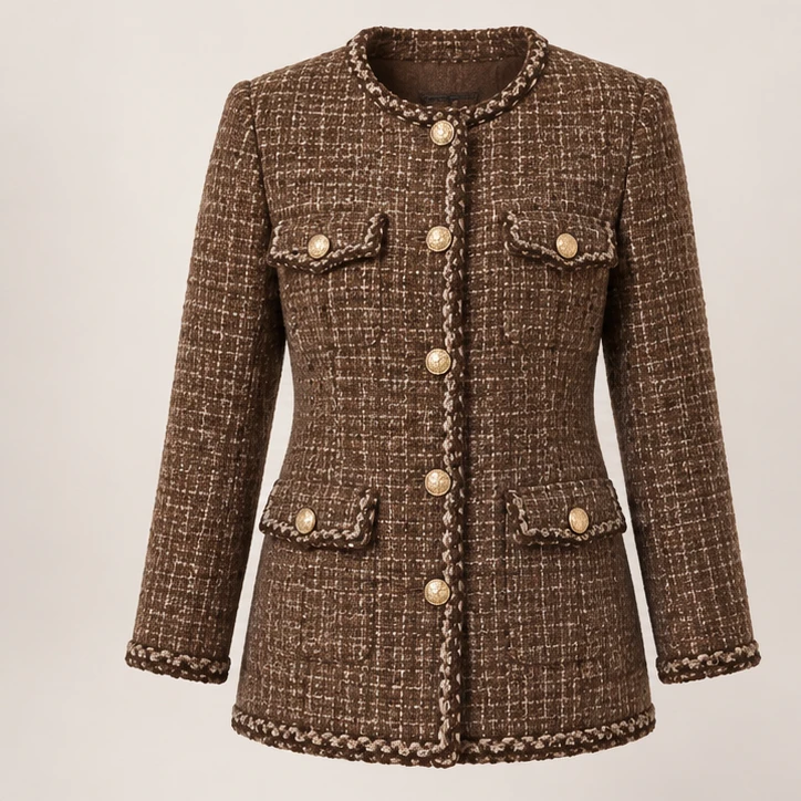 Longline tweed jacket